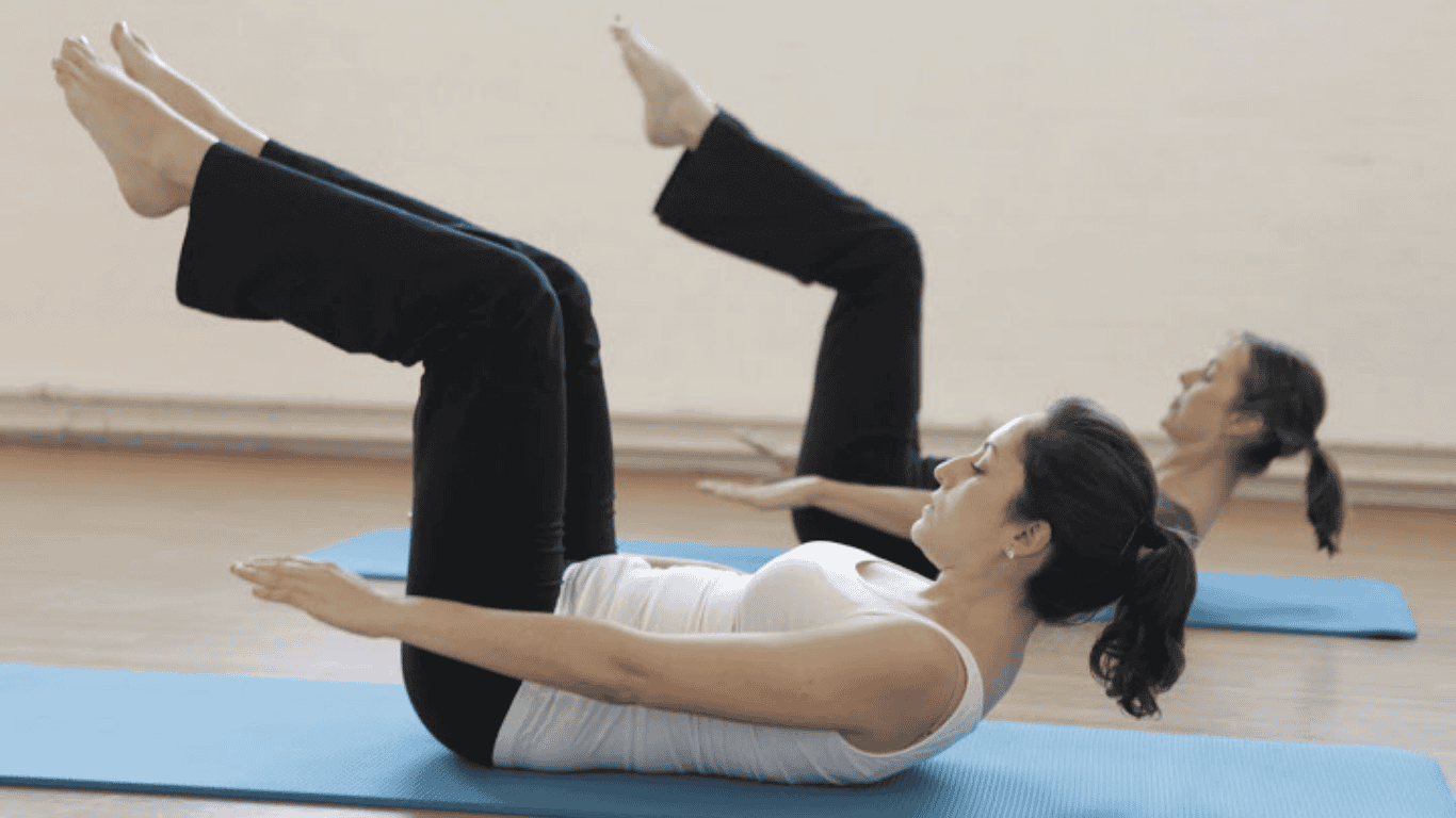 Friendly mat Pilates class